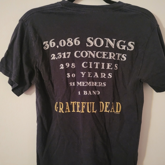 1996 Grateful Dead Stats T Shirt - Picture 2 of 4